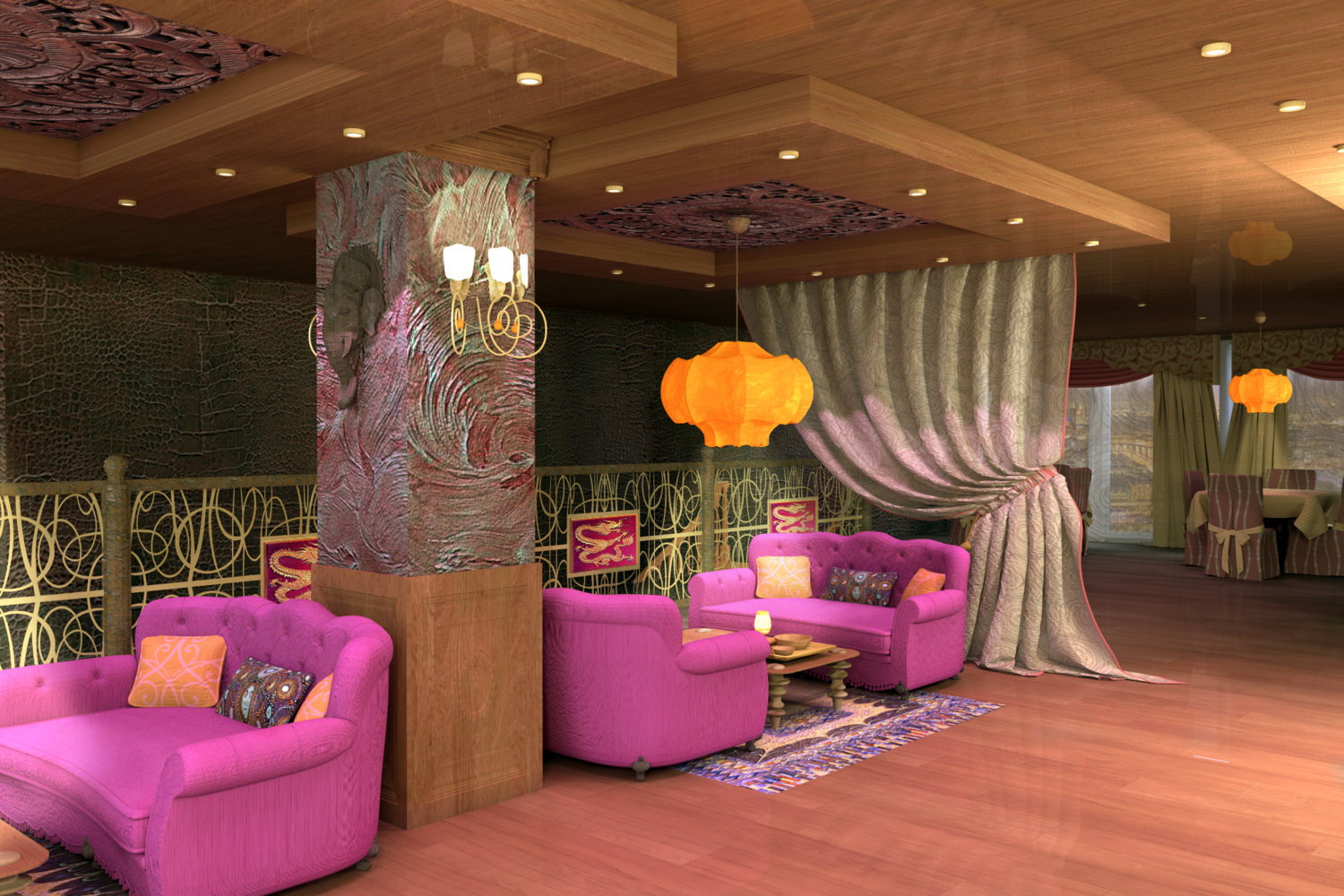 Фото из портфолио Buddha Bar, ресторан в Москве. – фотографии дизайна интерьеров на INMYROOM Фото из портфолио Buddha Bar, ресторан в Москве. – фотографии дизайна интерьеров на INMYROOM