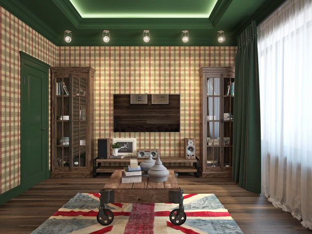 Фото из портфолио Дизайн-проект квартиры с просторной гостиной – фотографии дизайна интерьеров на INMYROOM