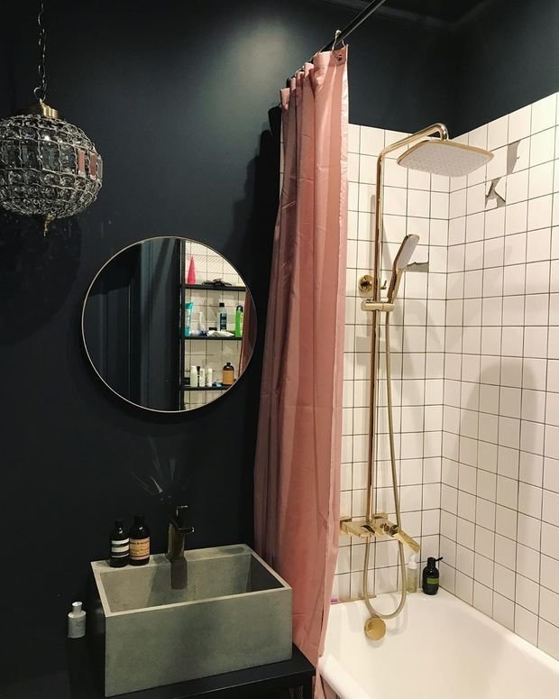 Фотография: Ванная в стиле Лофт, Эклектика, Квартира, Проект дня, Кирпичный дом, 3 комнаты, 60-90 метров, inmybox, Сбербанк – фото на INMYROOM