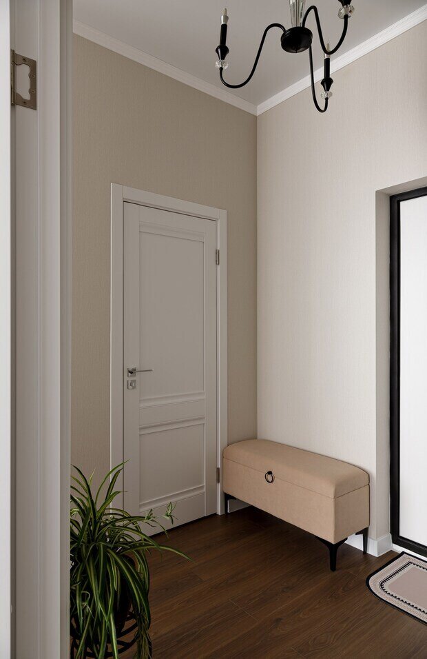 Фотография: Прихожая в стиле Современный, Эклектика, Малогабаритная квартира, Квартира, Проект дня, Краснодар, 1 комната, до 40 метров, Ольга Суворова – фото на INMYROOM