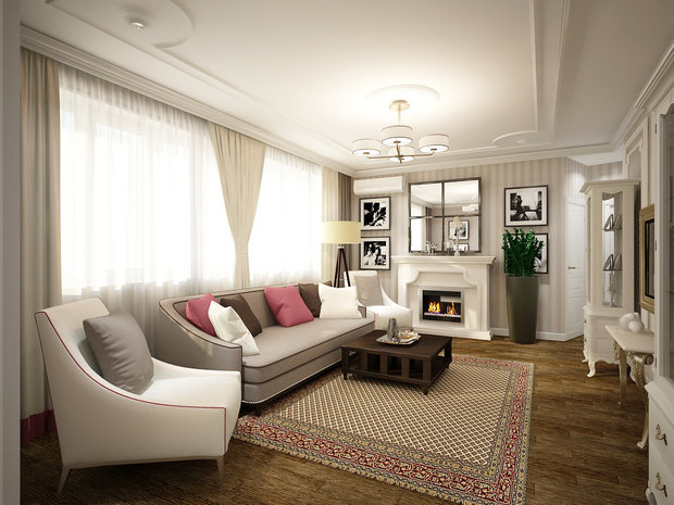 Фотография: Гостиная в стиле Прованс и Кантри – фото на INMYROOM