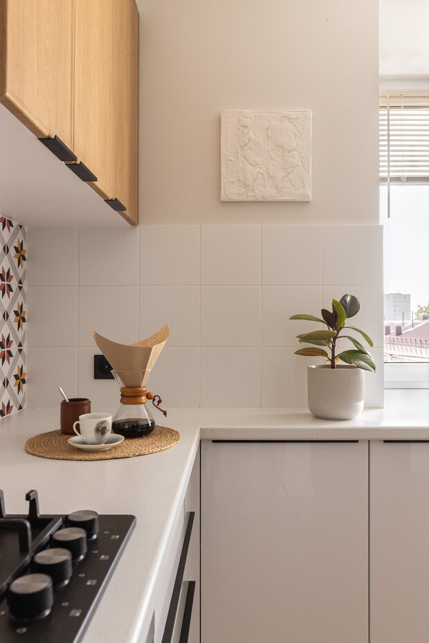 Фотография: Кухня и столовая в стиле Скандинавский, Современный, Квартира, Проект недели, Кирпичный дом, 3 комнаты, 60-90 метров, Уфа, Винтажный, Надежда Токарева – фото на INMYROOM