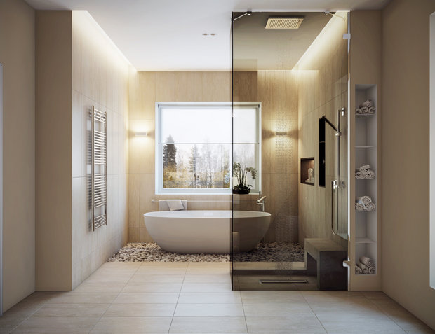 Фото из портфолио Ванная в КП Петровские аллеи – фотографии дизайна интерьеров на INMYROOM