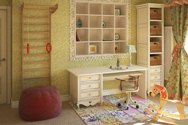 Фотография: Детская в стиле Прованс и Кантри – фото на INMYROOM