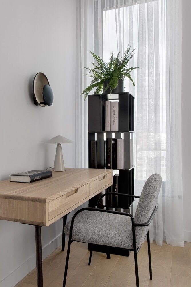 Фотография: Кабинет в стиле Современный, Квартира, Проект недели, Москва, 3 комнаты, Более 90 метров, Ксения Скорогод – фото на INMYROOM Фотография: Кабинет в стиле Современный, Квартира, Проект недели, Москва, 3 комнаты, Более 90 метров, Ксения Скорогод – фото на INMYROOM