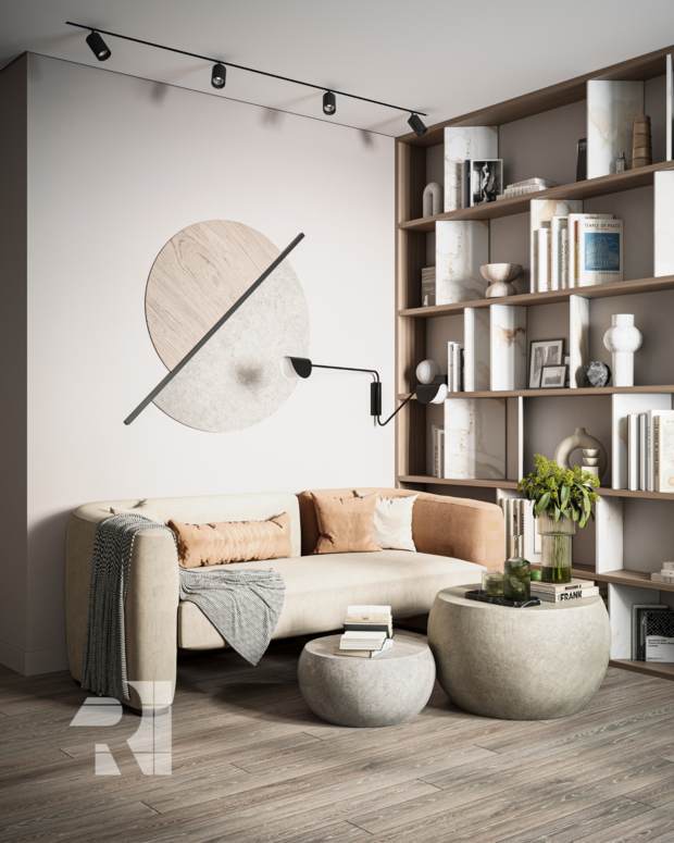 Фото из портфолио Квартира в стиле Джапанди – фотографии дизайна интерьеров на INMYROOM
