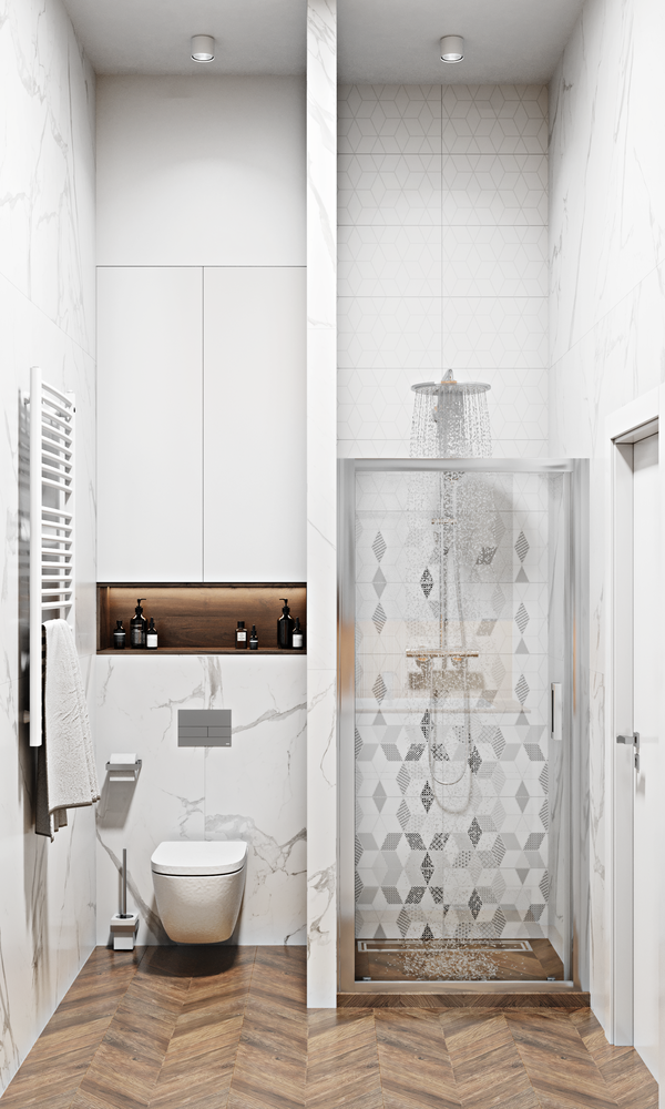 Фотография: Ванная в стиле Современный, Квартира, Студия, Проект недели, Москва, до 40 метров, 40-60 метров, Александра Гартке – фото на INMYROOM Фотография: Ванная в стиле Современный, Квартира, Студия, Проект недели, Москва, до 40 метров, 40-60 метров, Александра Гартке – фото на INMYROOM