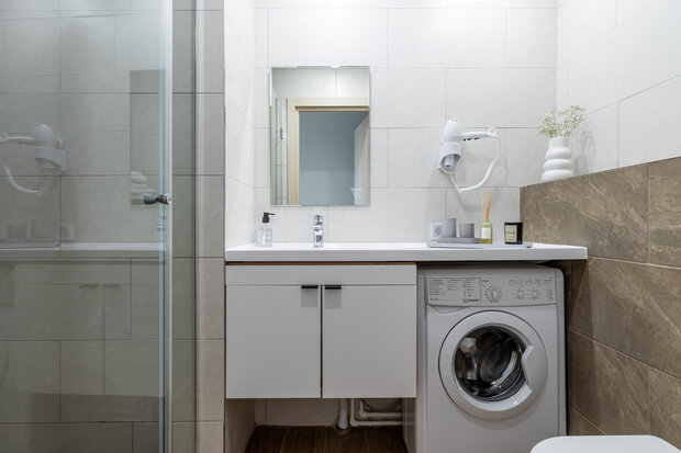 Фото из портфолио Апартаменты для посуточной аренды в Санкт-Петербурге – фотографии дизайна интерьеров на INMYROOM