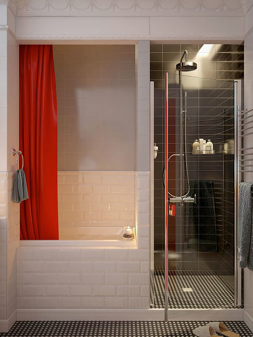 Фото из портфолио 3-к квартира, 105 м2 – фотографии дизайна интерьеров на INMYROOM