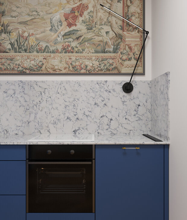 Фотография: Кухня и столовая в стиле Современный, Эклектика, Квартира, Проект недели, Санкт-Петербург, Кирпичный дом, 4 и больше, Более 90 метров, Osterman Interiors, Маргарита Остерман – фото на INMYROOM