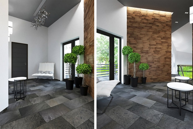 Фото из портфолио Загородный дом с мансардой – фотографии дизайна интерьеров на INMYROOM