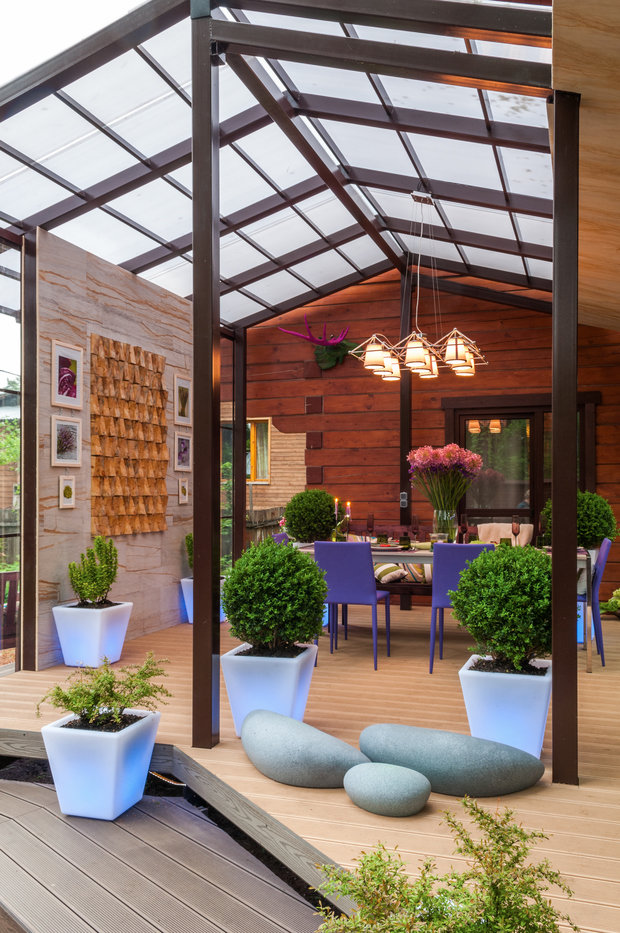 Фотография: Балкон, Терраса в стиле Прованс и Кантри, Современный, Дом, Дома и квартиры – фото на INMYROOM