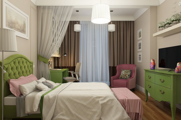 Фото из портфолио Детская комната для юной особы – фотографии дизайна интерьеров на INMYROOM
