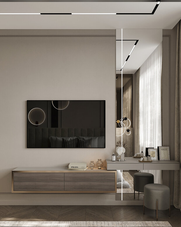 Фото из портфолио Дизайн интерьера квартиры в ЖК «Событие» в современном стиле – фотографии дизайна интерьеров на INMYROOM