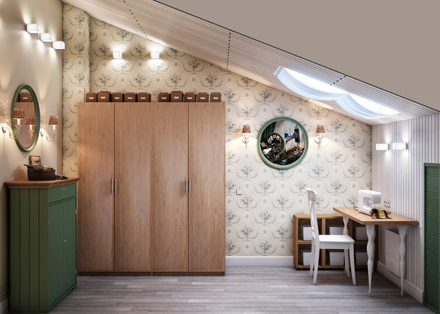 Фотография: Кабинет в стиле Прованс и Кантри, Дом, Проект недели, Марина Саркисян, Московская область, Таунхаус, КП Кронбург – фото на INMYROOM