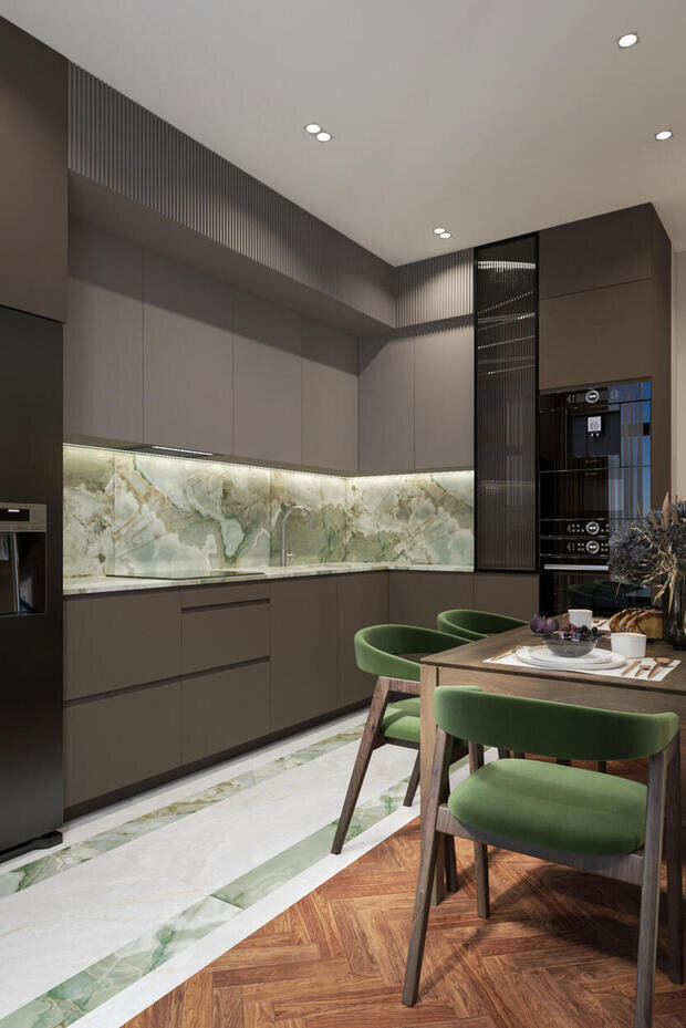 Фото из портфолио Дизайн-проект квартиры в ЖК «17/33 Петровский остров» в стиле современной и французской классики – фотографии дизайна интерьеров на INMYROOM