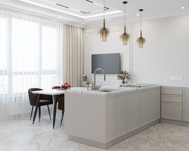 Фото из портфолио Интерьер квартиры в стиле неоклассика РП Заречье – фотографии дизайна интерьеров на INMYROOM