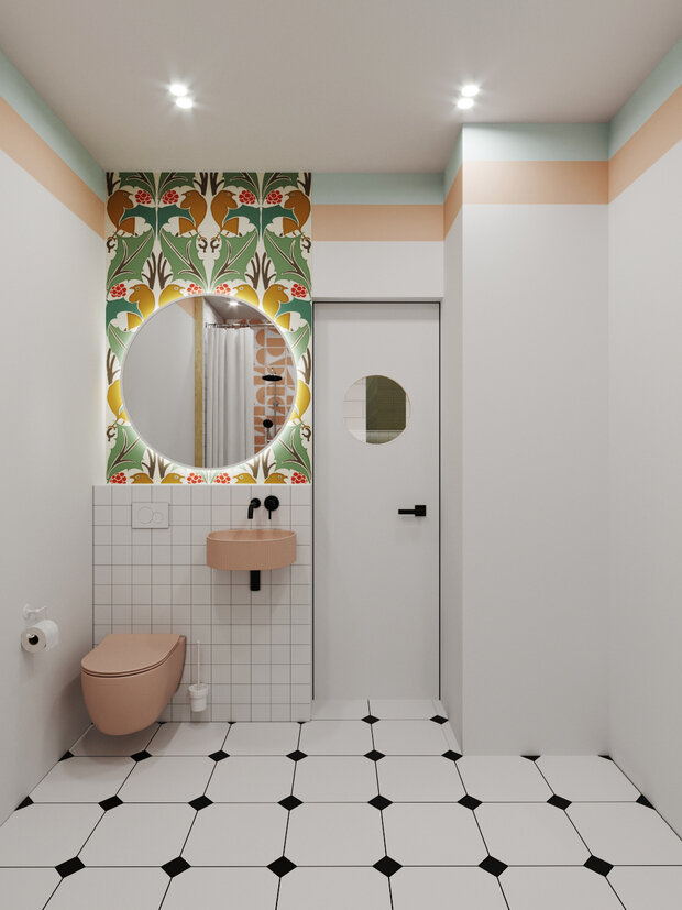 Фотография: Ванная в стиле Современный, Эклектика, Лофт, Квартира, Проект недели, Москва, 2 комнаты, Более 90 метров, Mishel – фото на INMYROOM