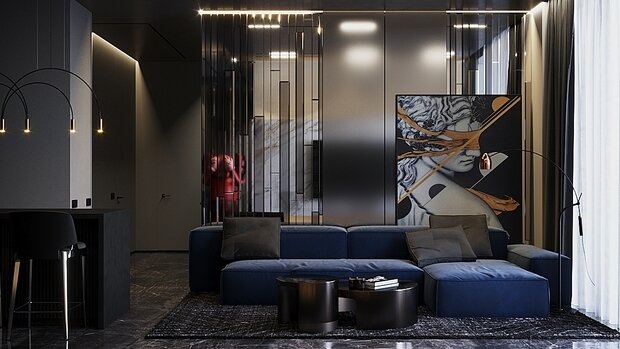 Фото из портфолио Апартаменты в Москва-Сити – фотографии дизайна интерьеров на INMYROOM