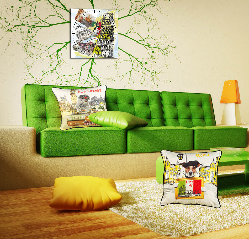 Фотография: Прочее в стиле , Гостиная, Интерьер комнат, Тема месяца, Подушки, Поп-арт – фото на INMYROOM Фотография: Прочее в стиле , Гостиная, Интерьер комнат, Тема месяца, Подушки, Поп-арт – фото на INMYROOM