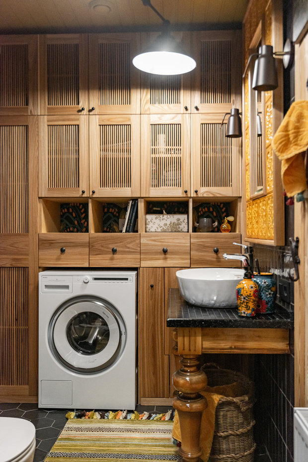 Фотография: Ванная в стиле Эклектика, Дом, Проект недели, Дача, Дом и дача, 4 и больше, Более 90 метров, Уфа, Юлия Мусина, Александр Сафаров – фото на INMYROOM