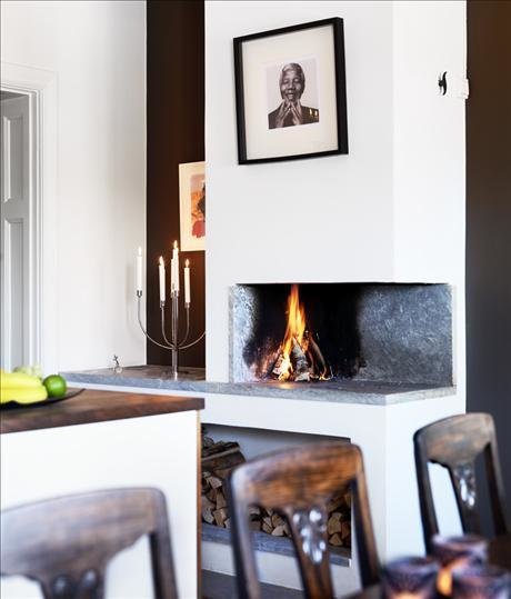 Фотография: Гостиная в стиле Прованс и Кантри, Скандинавский, Кухня и столовая, Декор интерьера, Квартира, Дом, Интерьер комнат, Цвет в интерьере, Белый – фото на INMYROOM