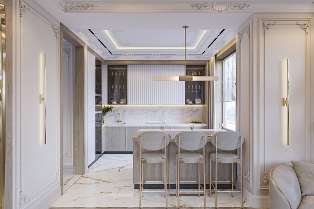 Фото из портфолио Дизайн квартиры в современном стиле  – фотографии дизайна интерьеров на INMYROOM