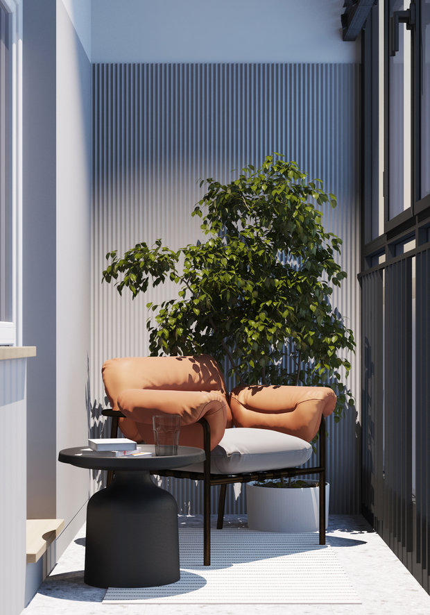 Фотография: Балкон в стиле Современный, Квартира, Студия, Проект недели, Санкт-Петербург, до 40 метров, Bobo.space – фото на INMYROOM