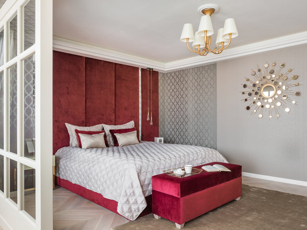 Фотография: Спальня в стиле Классический, Современный, Квартира, Проект недели, Самара, Artek Design Studio, 4 и больше, Более 90 метров, Оксана Агапонова – фото на INMYROOM