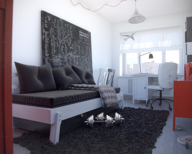 Фото из портфолио Комната для юноши двенадцати лет в г. Екатеринбург – фотографии дизайна интерьеров на INMYROOM