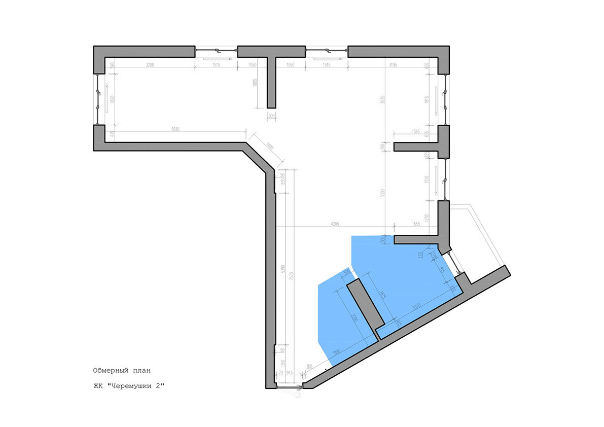 Обмерный план Обмерный план