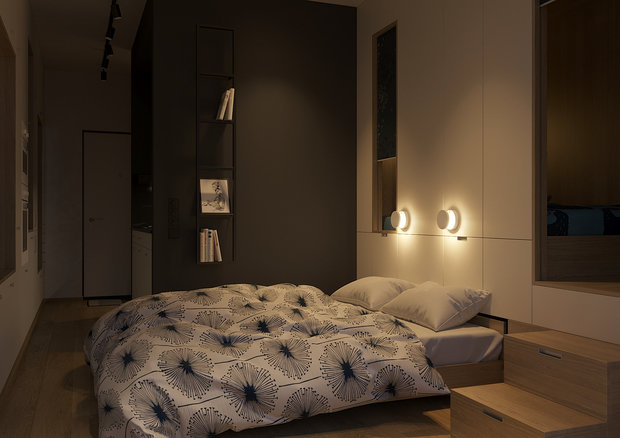 Фото из портфолио Квартира-студия. 27 кв. м для небольшой семьи. – фотографии дизайна интерьеров на INMYROOM