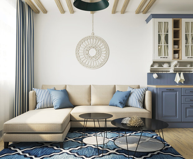 Фото из портфолио Проект студии в средиземноморском стиле – фотографии дизайна интерьеров на INMYROOM