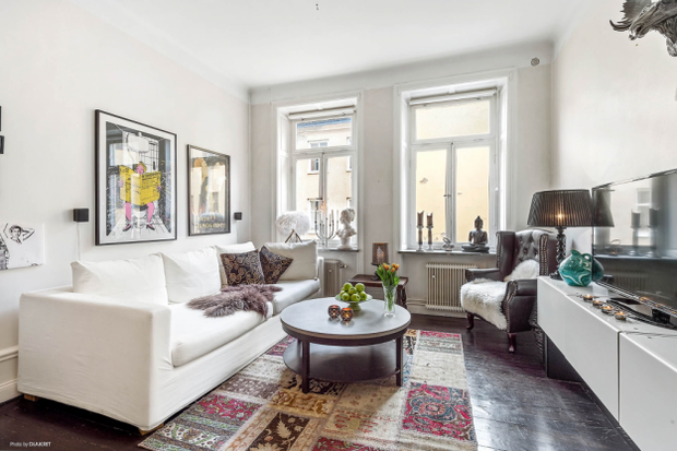 Фотография: Гостиная в стиле Скандинавский, Малогабаритная квартира, Квартира, Дома и квартиры – фото на INMYROOM