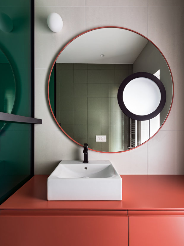 Фотография: Ванная в стиле Современный, Минимализм, Малогабаритная квартира, Квартира, Студия, Проект недели, Минск, 40-60 метров, VAE design & architecture, Евгений Варкович, Лана Лето – фото на INMYROOM