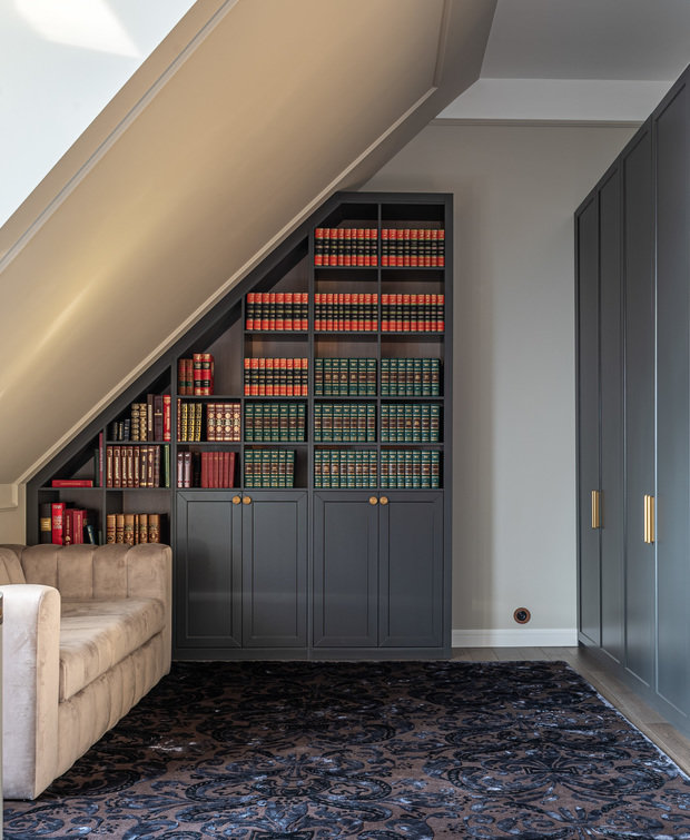 Фотография: Кабинет в стиле Классический, Современный, Дом, Проект недели, Дом и дача, Московская область, 4 и больше, Более 90 метров, Екатерина Реброва – фото на INMYROOM