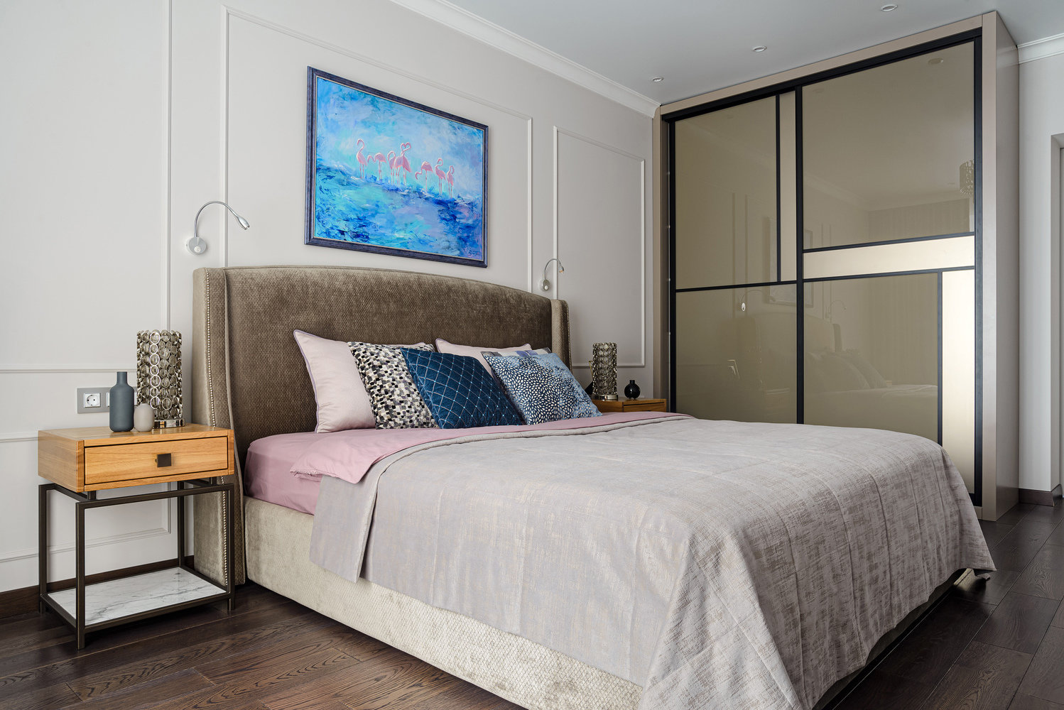 Фотография: Спальня в стиле Современный, Классический, Квартира, Проект недели, Новосибирск, 4 и больше, 60-90 метров, Art Twins Design, Тая Акулова, Глеб Скотников – фото на INMYROOM Фотография: Спальня в стиле Современный, Классический, Квартира, Проект недели, Новосибирск, 4 и больше, 60-90 метров, Art Twins Design, Тая Акулова, Глеб Скотников – фото на INMYROOM