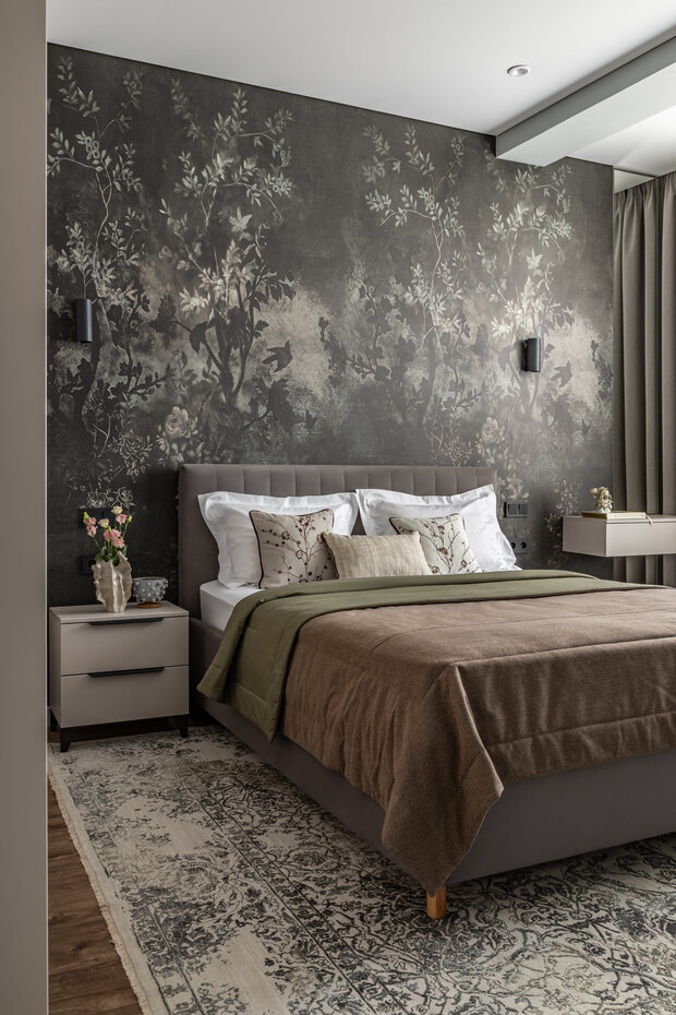 Фотография: Спальня в стиле Современный, Эклектика, Квартира, Проект дня, Москва, Сталинка, 3 комнаты, 60-90 метров, Карина Алтунина – фото на INMYROOM