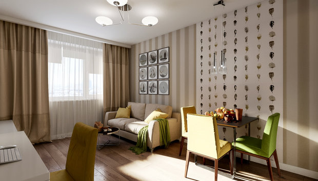 Фото из портфолио Квартира в Бутово Парк 2 – фотографии дизайна интерьеров на INMYROOM