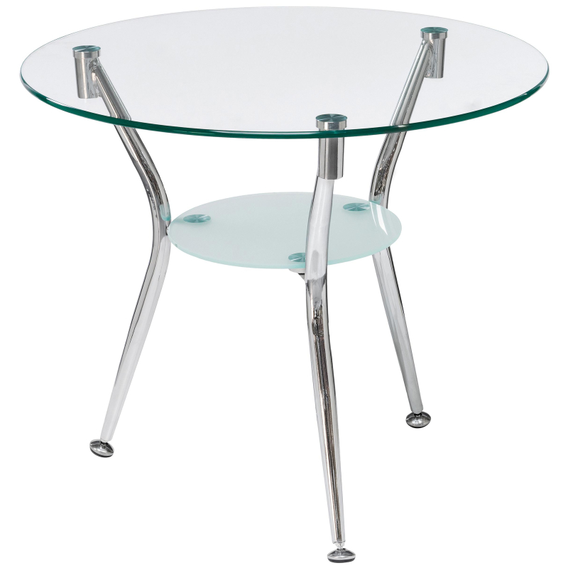 Журнальный стол Round серого цвета