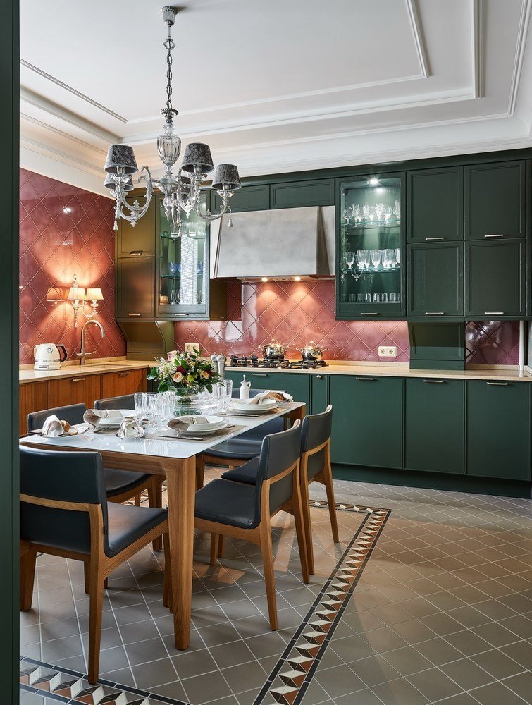 Фотография: Кухня и столовая в стиле Современный, Эклектика, Квартира, Проект недели, Калининград, 4 и больше, Более 90 метров, Виктория Лазарева – фото на INMYROOM