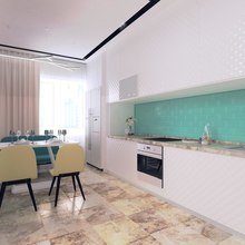 Визуализация интерьера кухни в современном стиле