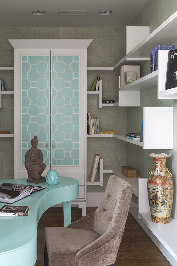 Фотография: Кабинет в стиле Восточный, Современный, Эклектика, Квартира, Проект недели, Москва, Михаил Свистунов, Монолитный дом, 4 и больше, Более 90 метров – фото на INMYROOM