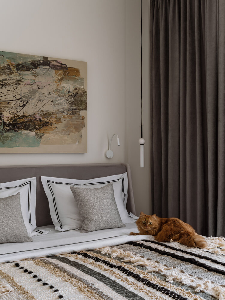 Фотография: Спальня в стиле Современный, Малогабаритная квартира, Квартира, Проект недели, Санкт-Петербург, Монолитный дом, 2 комнаты, до 40 метров, Ольга Копосова – фото на INMYROOM Фотография: Спальня в стиле Современный, Малогабаритная квартира, Квартира, Проект недели, Санкт-Петербург, Монолитный дом, 2 комнаты, до 40 метров, Ольга Копосова – фото на INMYROOM