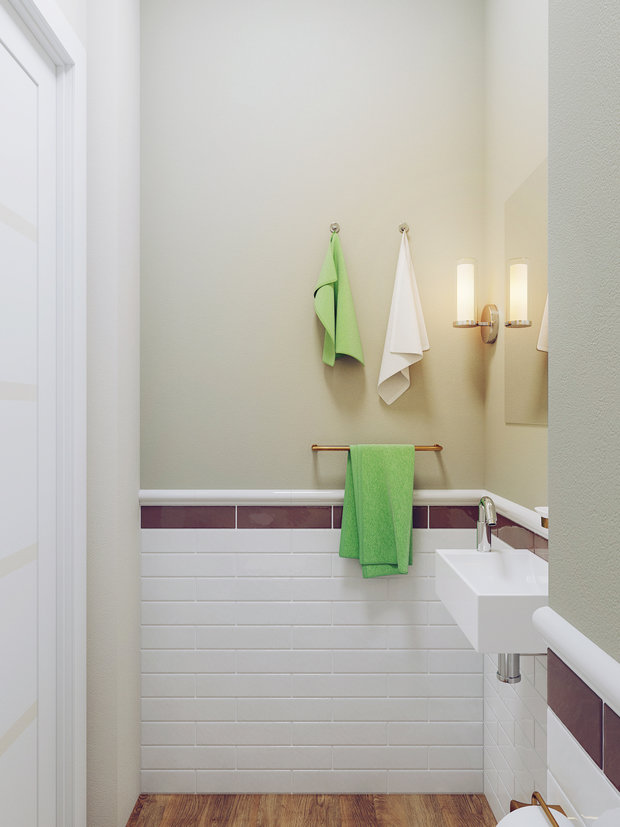 Фото из портфолио Квартира в ЖК «Каскад», г. Минск. Санузел гостевой – фотографии дизайна интерьеров на INMYROOM