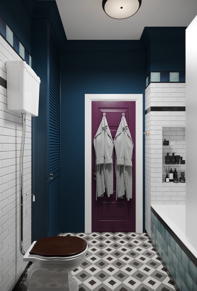 Фотография: Ванная в стиле Современный, Эклектика, Квартира, Проект недели, Москва, 3 комнаты, 60-90 метров, Более 90 метров, Олеся Березовская, DesignStudio13 – фото на INMYROOM Фотография: Ванная в стиле Современный, Эклектика, Квартира, Проект недели, Москва, 3 комнаты, 60-90 метров, Более 90 метров, Олеся Березовская, DesignStudio13 – фото на INMYROOM