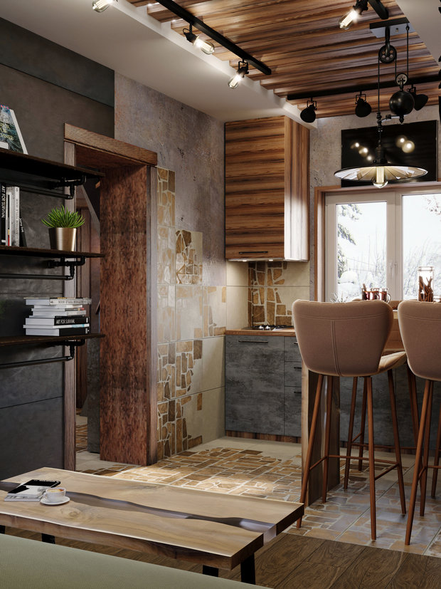 Фото из портфолио Дачный дом в стиле лофт – фотографии дизайна интерьеров на INMYROOM
