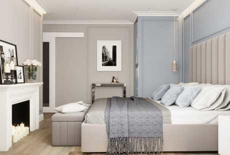 Дизайн проект квартиры в стиле современная классика 130 м²