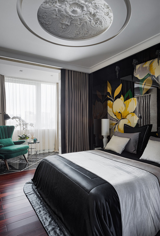 Фотография: Спальня в стиле Современный, Классический, Квартира, Проект недели, Москва, 3 комнаты, 60-90 метров, ЖК «Мосфильмовский», #эксклюзивныепроекты, Ирина Шевченко – фото на INMYROOM Фотография: Спальня в стиле Современный, Классический, Квартира, Проект недели, Москва, 3 комнаты, 60-90 метров, ЖК «Мосфильмовский», #эксклюзивныепроекты, Ирина Шевченко – фото на INMYROOM