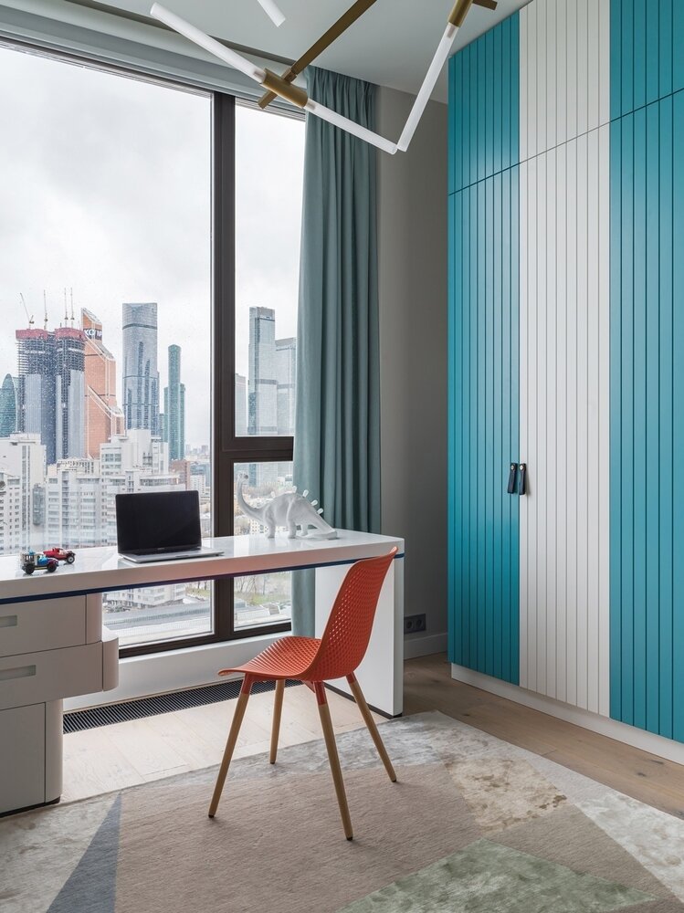 Фотография: Детская в стиле Современный, Квартира, Проект недели, Москва, 4 и больше, Более 90 метров, #эксклюзивныепроекты, INRE – фото на INMYROOM Фотография: Детская в стиле Современный, Квартира, Проект недели, Москва, 4 и больше, Более 90 метров, #эксклюзивныепроекты, INRE – фото на INMYROOM